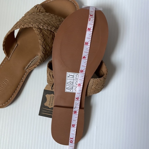 Crevo Suede / Genuine Leather Braided Flat Sandals | women's size 9 - Picture 7 of 10